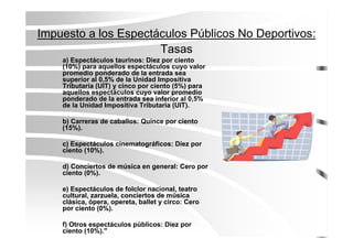 Los Tributos Municipales