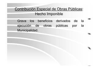 Los Tributos Municipales