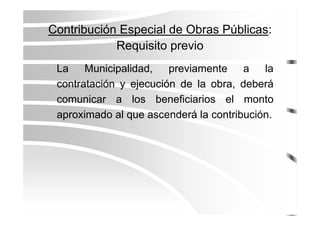 Los Tributos Municipales