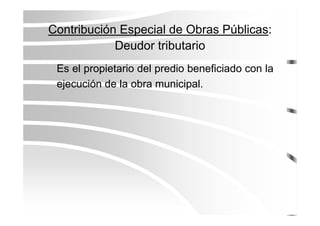 Los Tributos Municipales