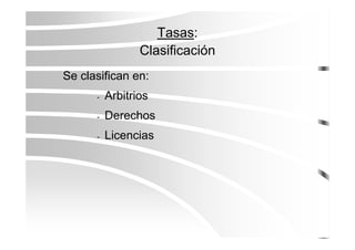 Los Tributos Municipales