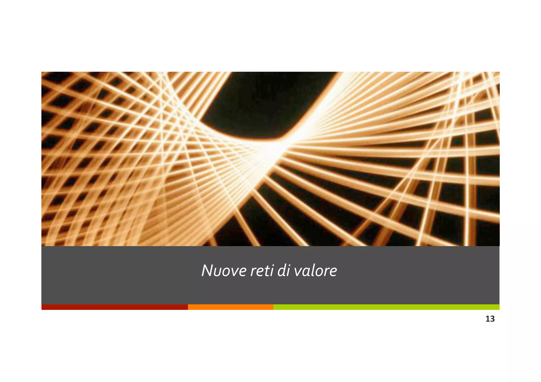 Nuove reti di valore 

                        13 
 