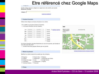 Etre référencé chez Google Maps 