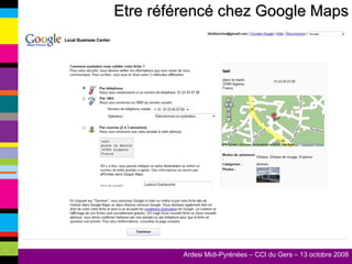Etre référencé chez Google Maps 