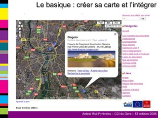 Le basique : créer sa carte et l’intégrer 