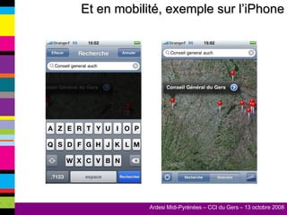 Et en mobilité, exemple sur l’iPhone 