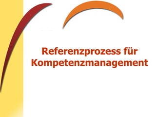 Referenzprozess für Kompetenzmanagement 