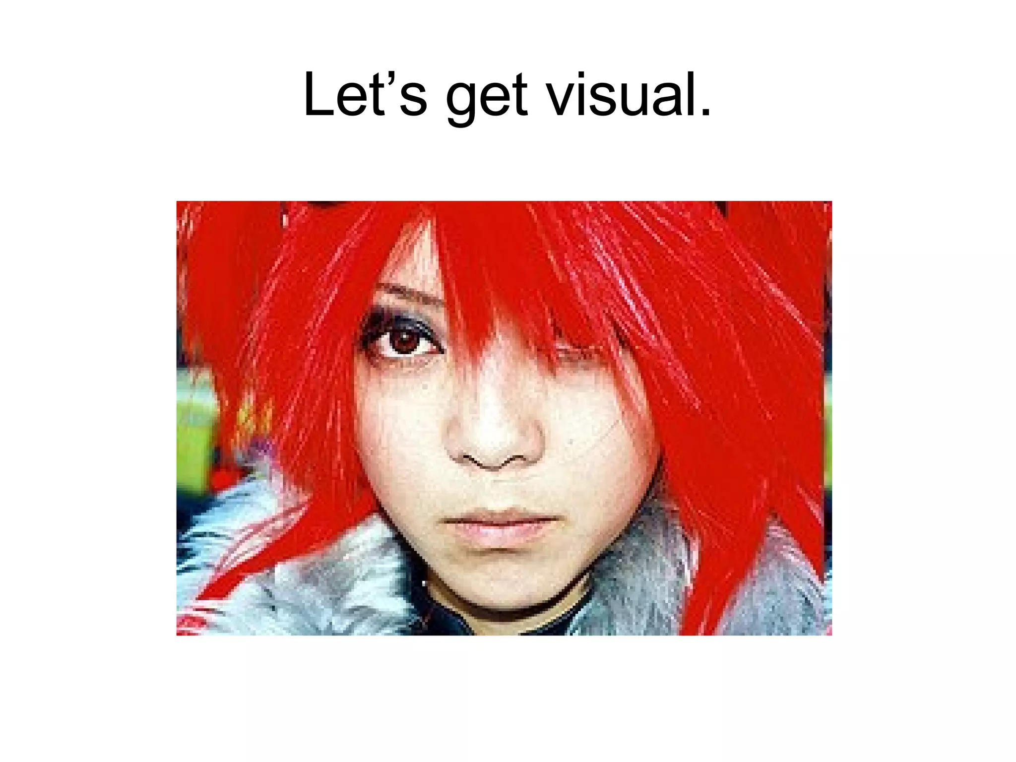 Let’s get visual. 