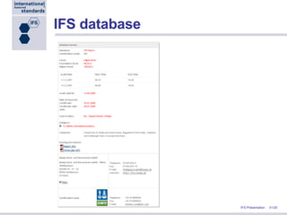 IFS database 