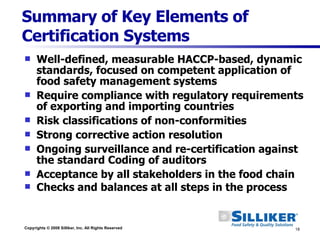 GFSI: Ensuring Safety Through Certification -- Silliker Global ...