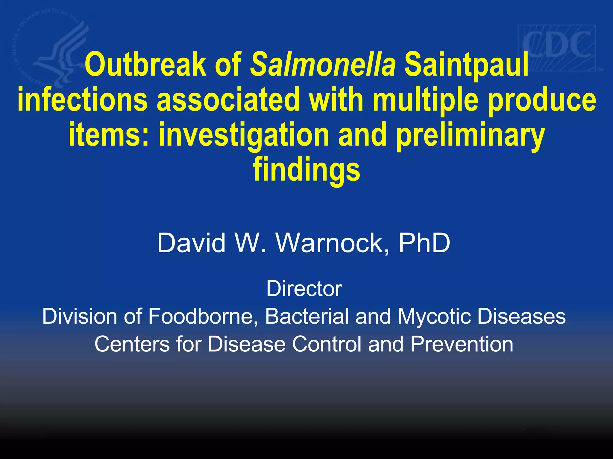 Salmonella Saintpaul Why Children are the Most Vulnerable