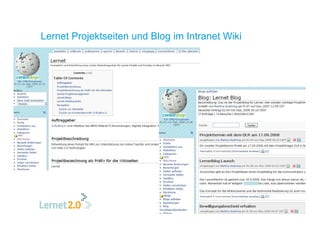 Kommunikation und Web 2.0 am Beispiel LERNET