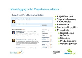 Kommunikation und Web 2.0 am Beispiel LERNET