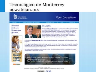 Tecnológico de Monterrey  ocw.itesm.mx 