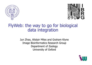 FlyWeb: the way to go for biological data integration ,[object Object],[object Object],[object Object],[object Object]