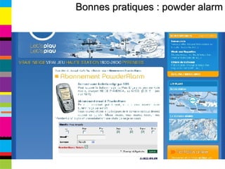 Bonnes pratiques : powder alarm 