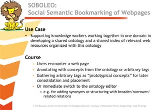 Ontology Maturing for Searching, Managing, and Retrieving Resources