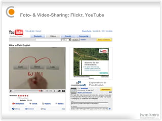 Foto- & Video-Sharing: Flickr, YouTube  