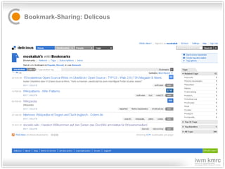 Bookmark-Sharing: Delicous 