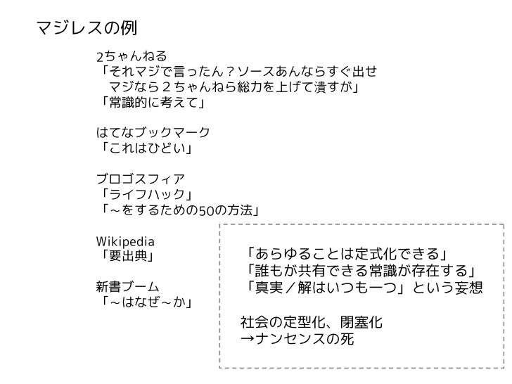 第一回ナンセンスプレゼンテーションの会 ナンセンス プレゼンテーション序説