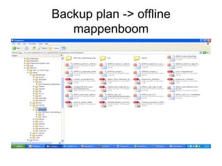 Backup plan -> offline mappenboom 