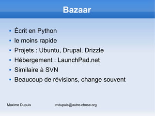 Mercurial - PHPQuebec - December 08