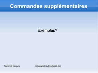 Mercurial - PHPQuebec - December 08