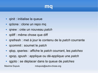 Mercurial - PHPQuebec - December 08