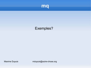 Mercurial - PHPQuebec - December 08