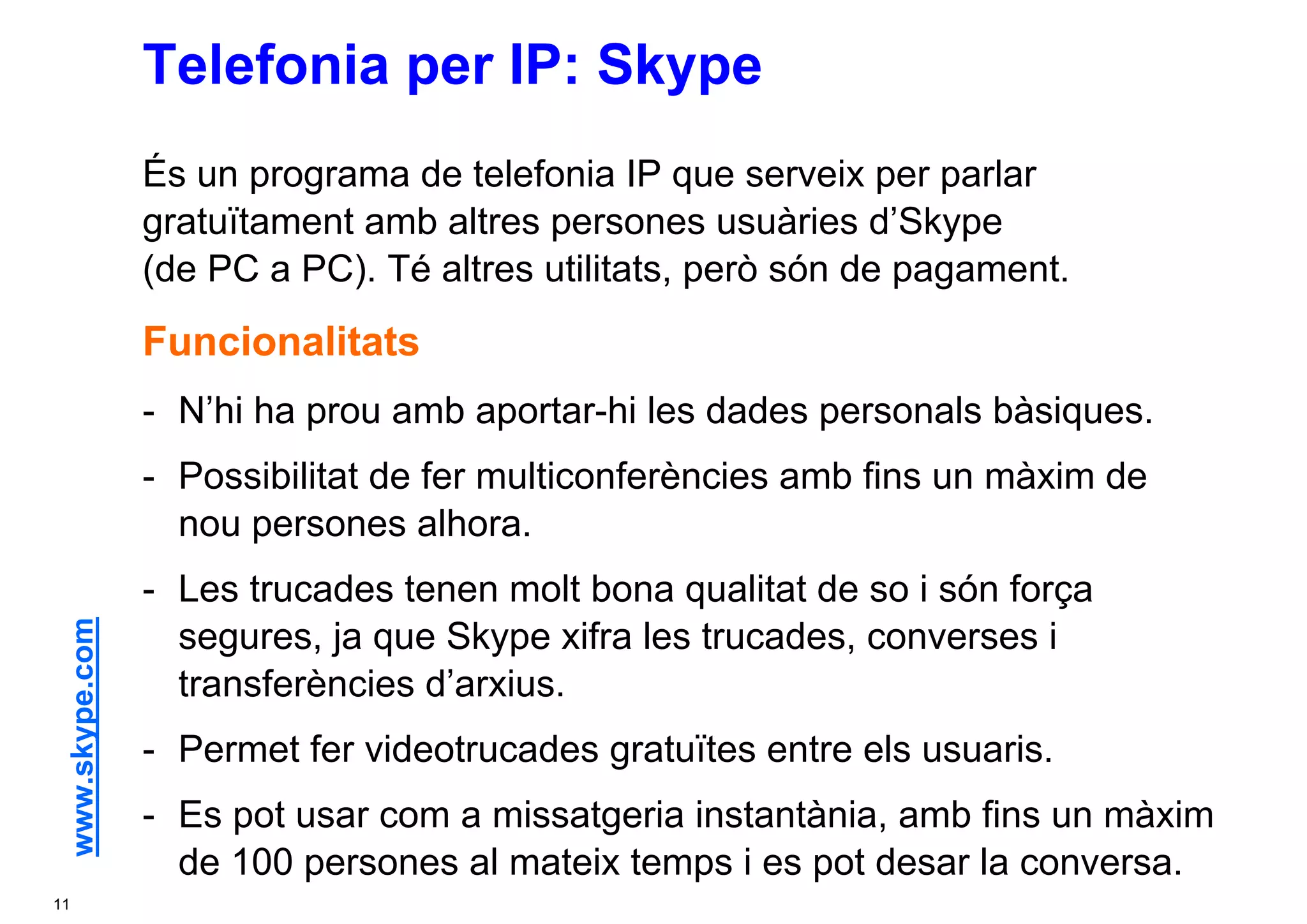 Eines de comunicació (Eines 2.0 - 4/4)