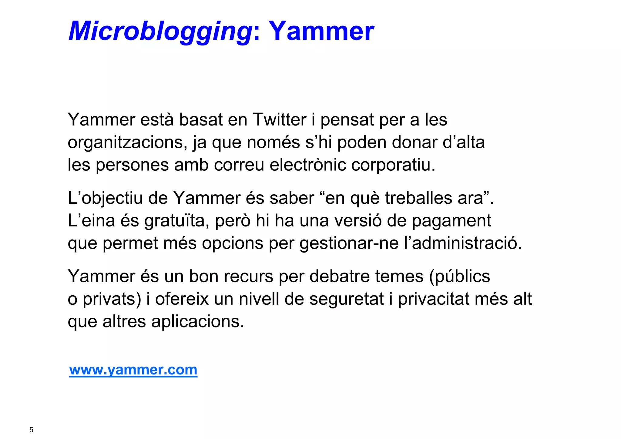 Eines de comunicació (Eines 2.0 - 4/4)