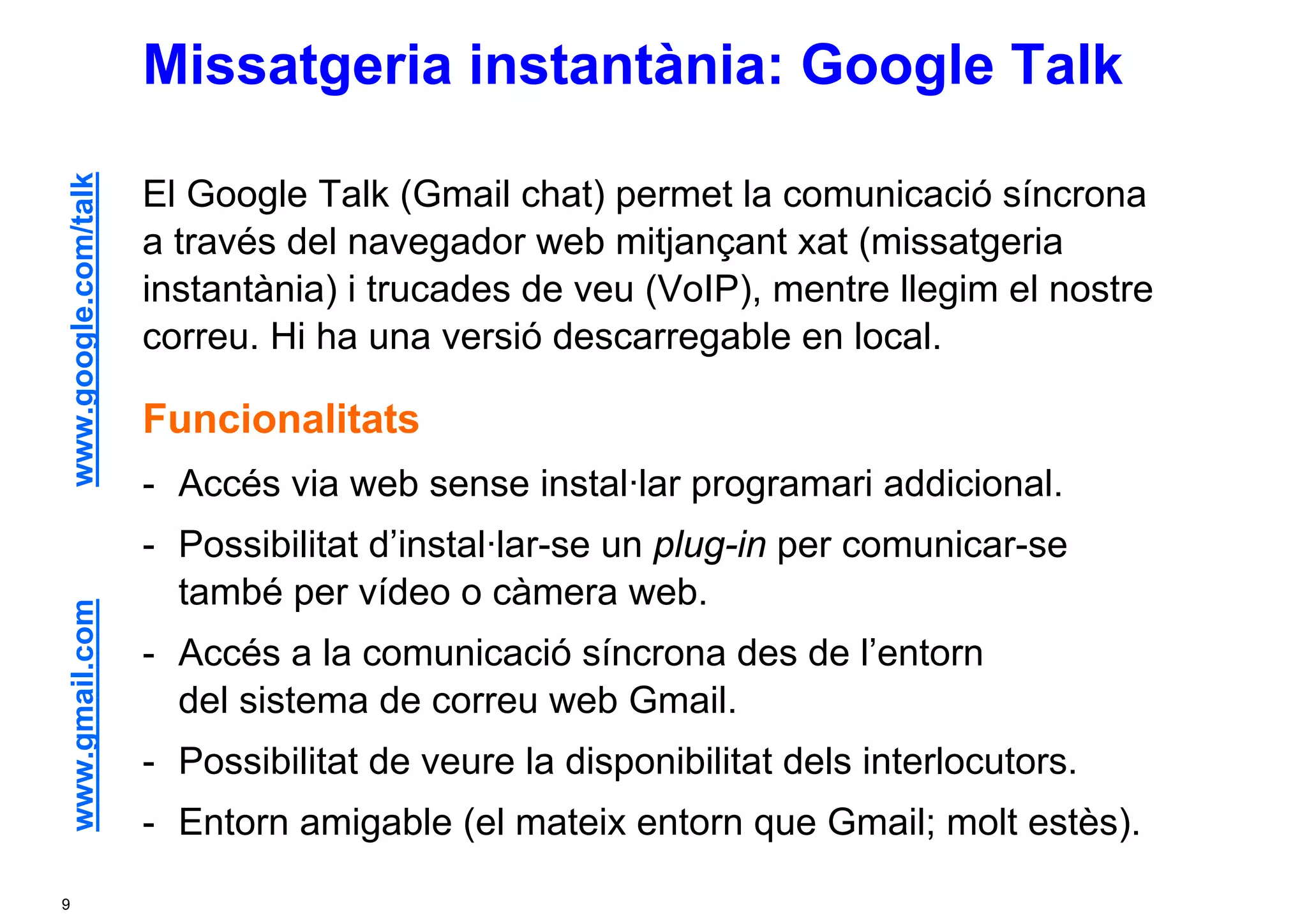 Eines de comunicació (Eines 2.0 - 4/4)