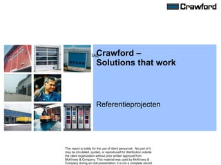 Crawford – Solutions that work Referentieprojecten 