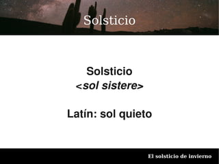Solsticios