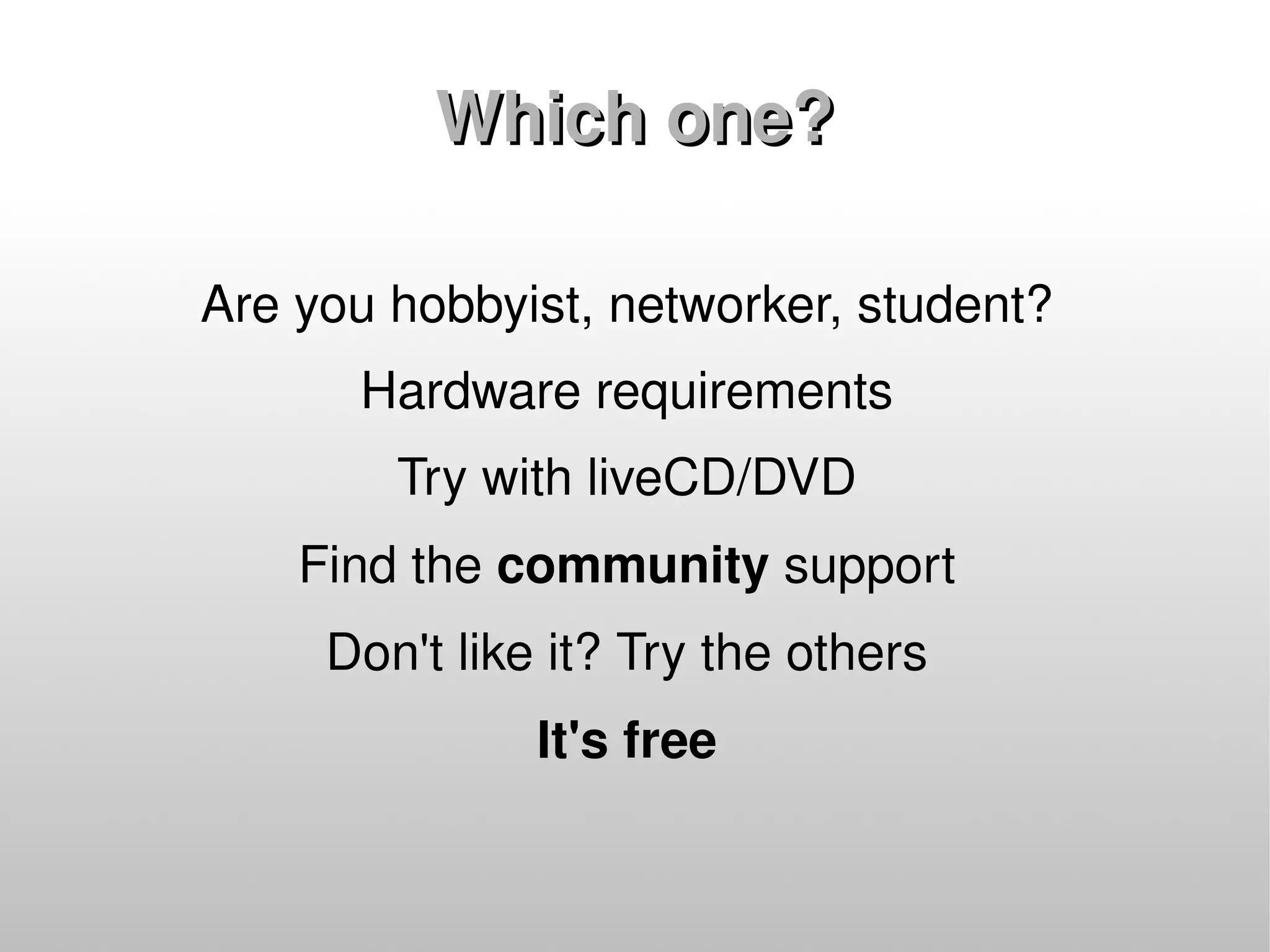 Choosing Linux Distro - Personal Desktop