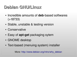 Choosing Linux Distro - Personal Desktop | PPT