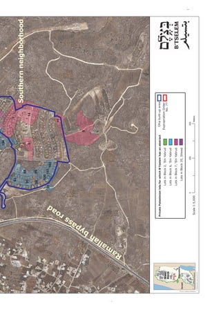 194


                                                                           93                                             1


                                                                                  94
                                                                                                                                      Southern neighborhood
                                                                          95                          3                       14

                                                                          98      99

                                                                               100
                                                                     91           101
                                                                                        102




                                                a  d
                                                                                                                        11




                                             ro
                                            ss
                                         pa
                                                                                                               9




                                        by
                                   h
                                   la
                                al




19
                            m
                           Ra
                                                 Private Palestinian lots for which B'Tselem has an abstract         Ofra built-up area
                                                                       Lots in Block 2, ‘Ein Yabrud                Expropriation Order
              West
              Bank                                                                                                              No. 77
                                                                       Lots in Block 6, ‘Ein Yabrud
              Ofra
                                                                       Lots in Block 7, ‘Ein Yabrud
               Jerusalem
     Israel                                                                Lots in Block 20, Silwad



          Kilometers                              Scale 1:5,000
 