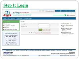 Step I: Login
 