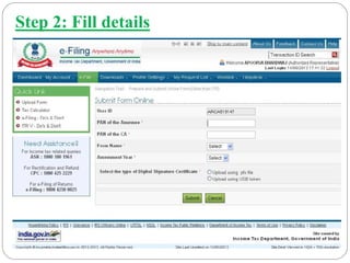 Step 2: Fill details
 
