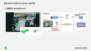 2. 배틀웜즈 (BattleWorms)
졸업 전까지 두번의 안드로이드 프로젝트
 