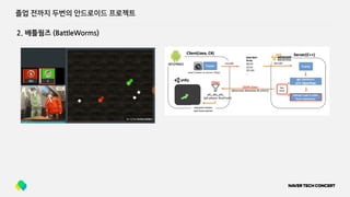 2. 배틀웜즈 (BattleWorms)
졸업 전까지 두번의 안드로이드 프로젝트
 