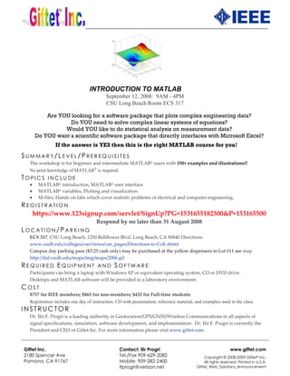 2008 Giftet Industry Announcements