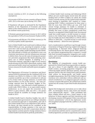 2008 Globalisation & Health Diagonal Approach Gorik 1744 8603 4 6