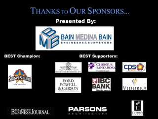 THANKS TO OUR SPONSORS...
                 Presented By:


                                  Adobe Photoshop CS2.lnk




BEST Champion:          BEST Supporters:
 