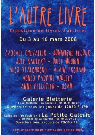 2008 Bletterie Lr Printemps Des PoèTes