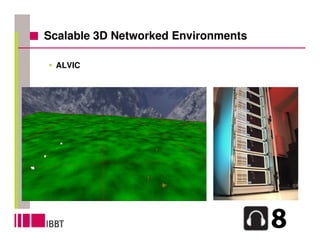 Scalable 3D Networked Environments

 ALVIC
 