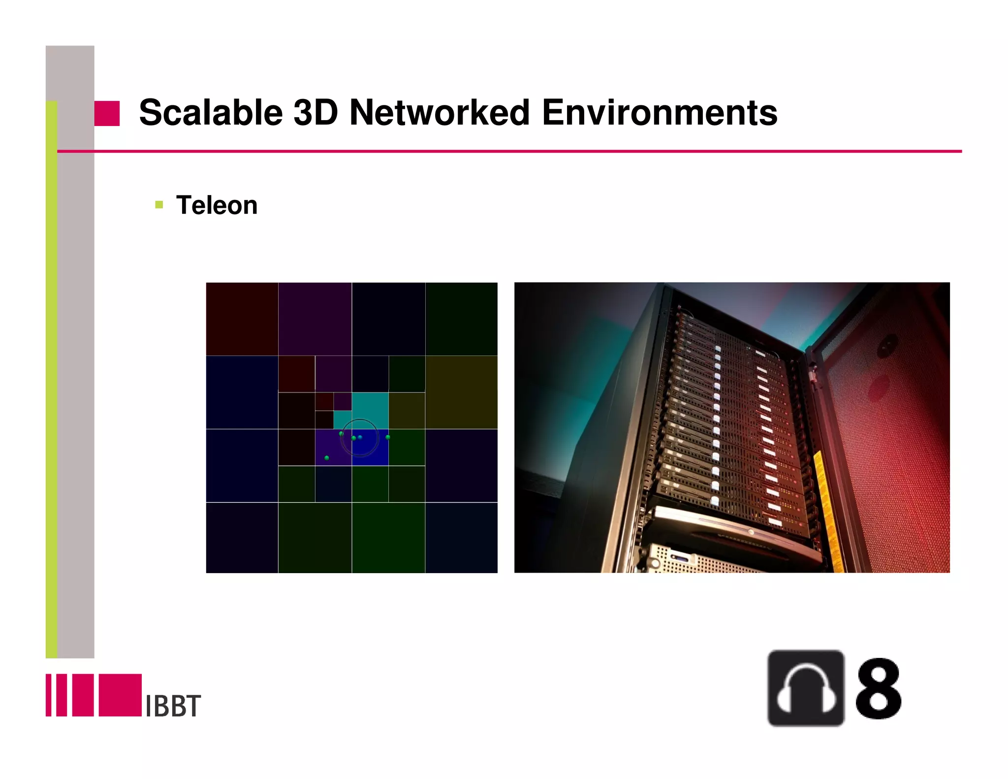 Scalable 3D Networked Environments

 Teleon
 