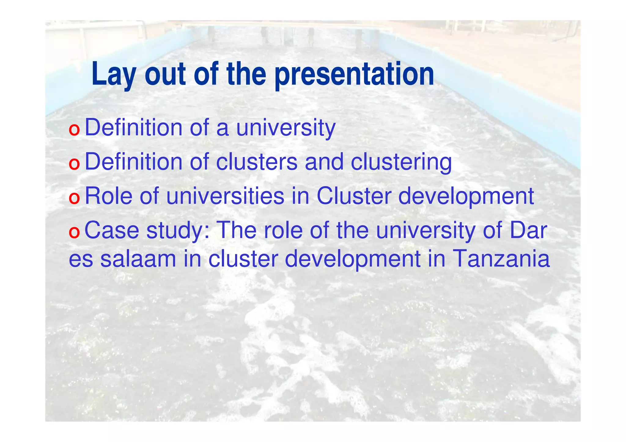 Cluster basics: the Role of University in Cluster Development | PDF