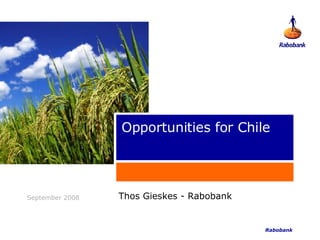 Opportunities for Chile Thos Gieskes - Rabobank 