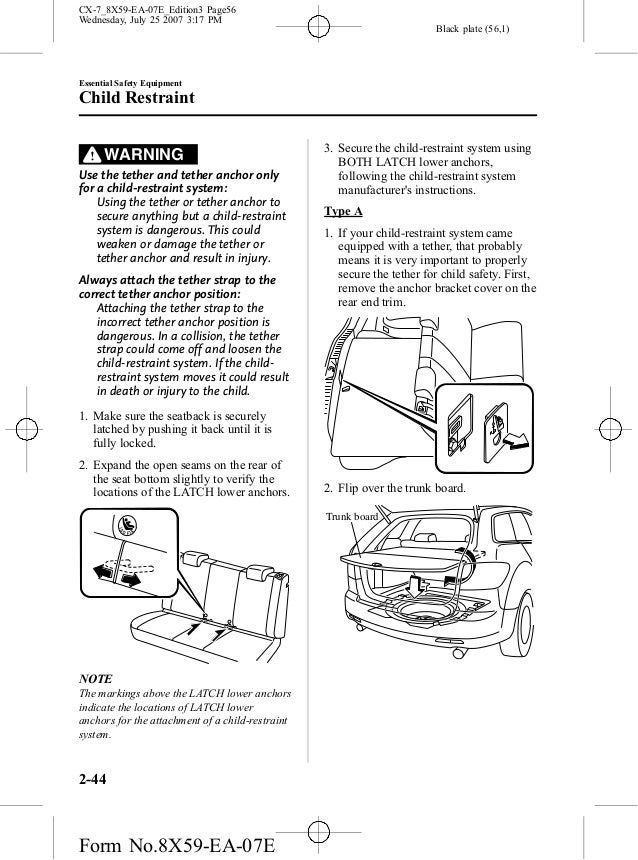 manual mazda CX 7 2008